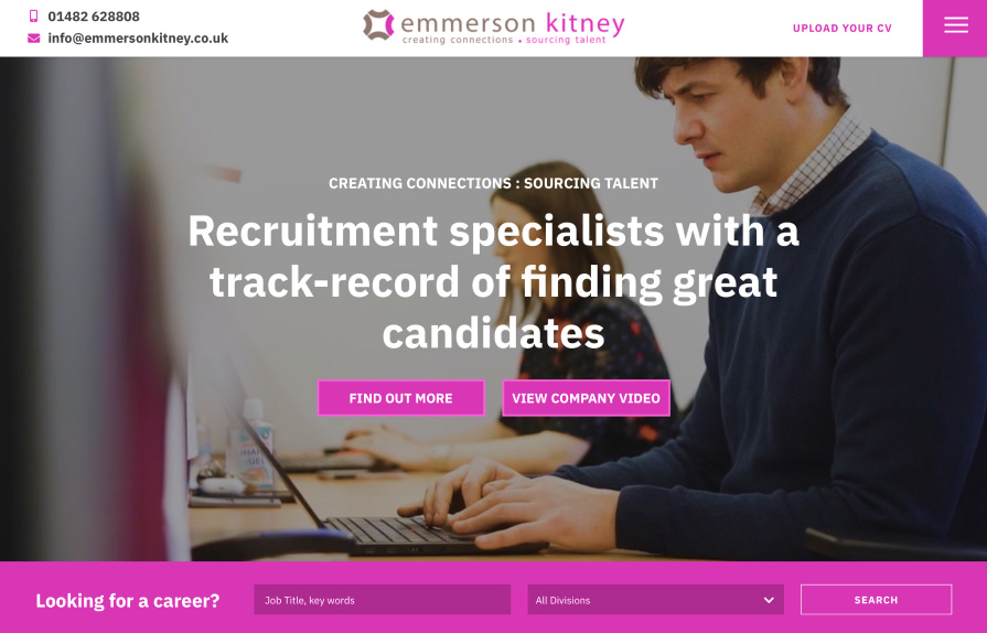 Emmerson Kitney website page
