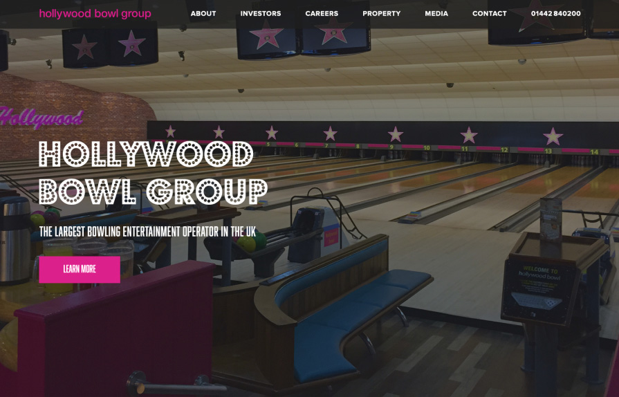 Hollywood Bowl website page screenshot