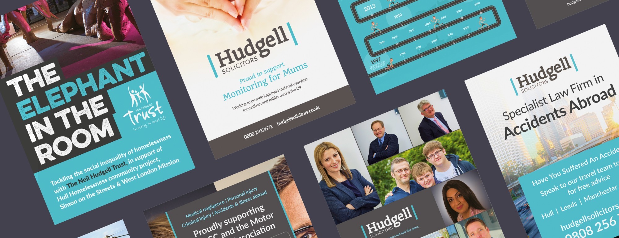 Selection of Hudgell Solicitors Leaflets