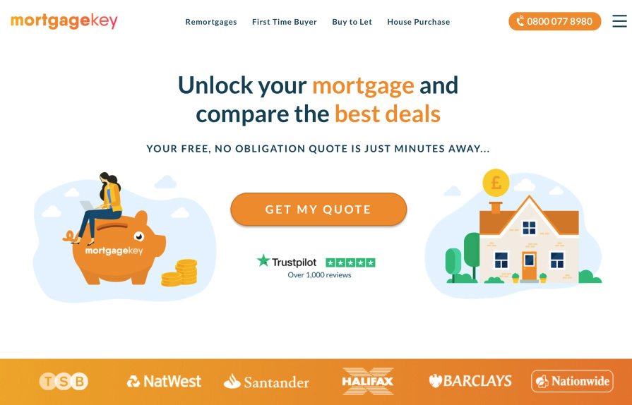 Mortgage Key website page screenshot