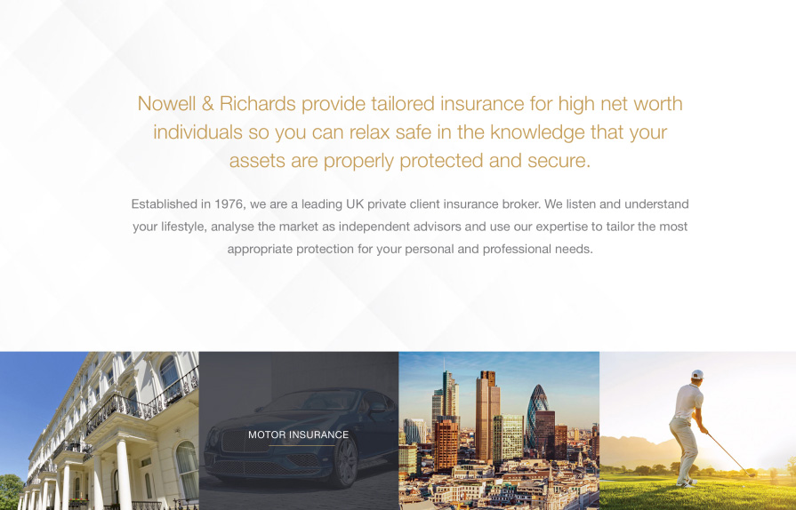 Nowell & Richards website page